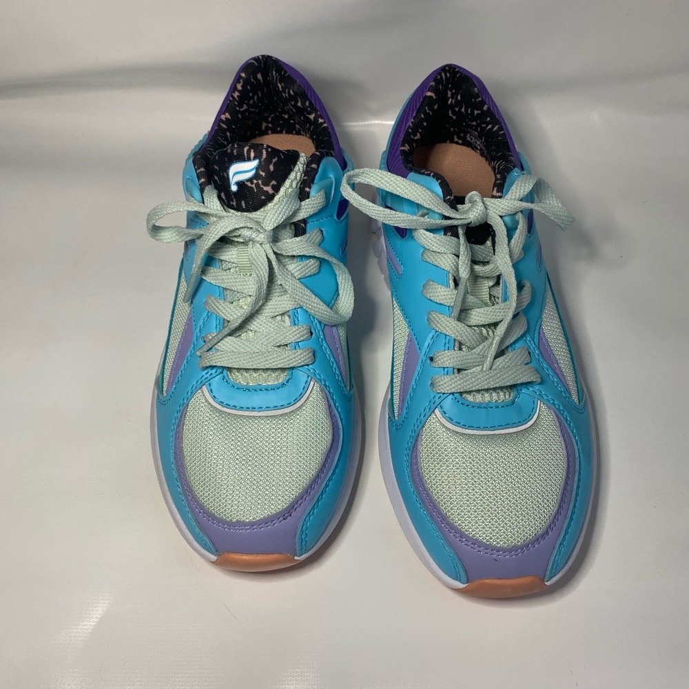 Fabletics Colorful Sneakers New Blue Purple Green Size 8